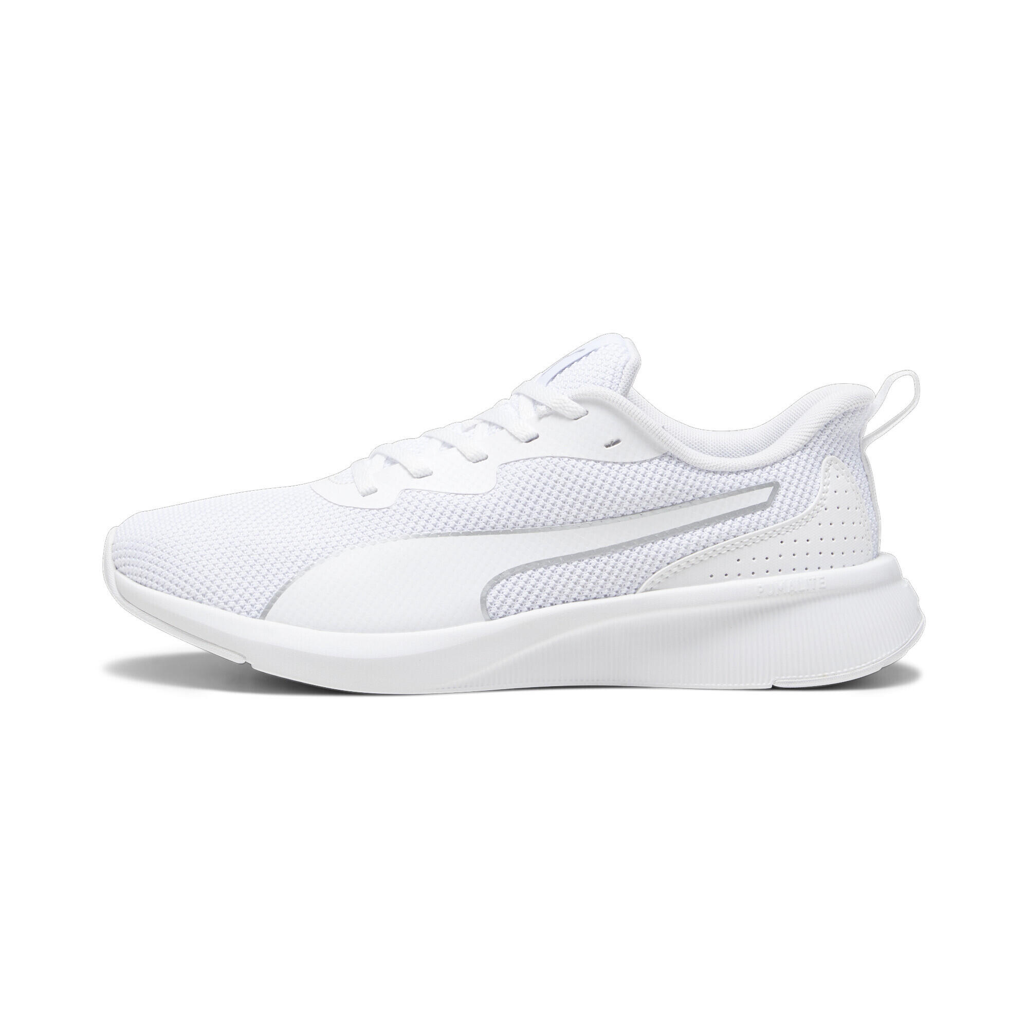 Scarpe da running Flyer Lite Mesh PUMA White Silver Metallic 5/7