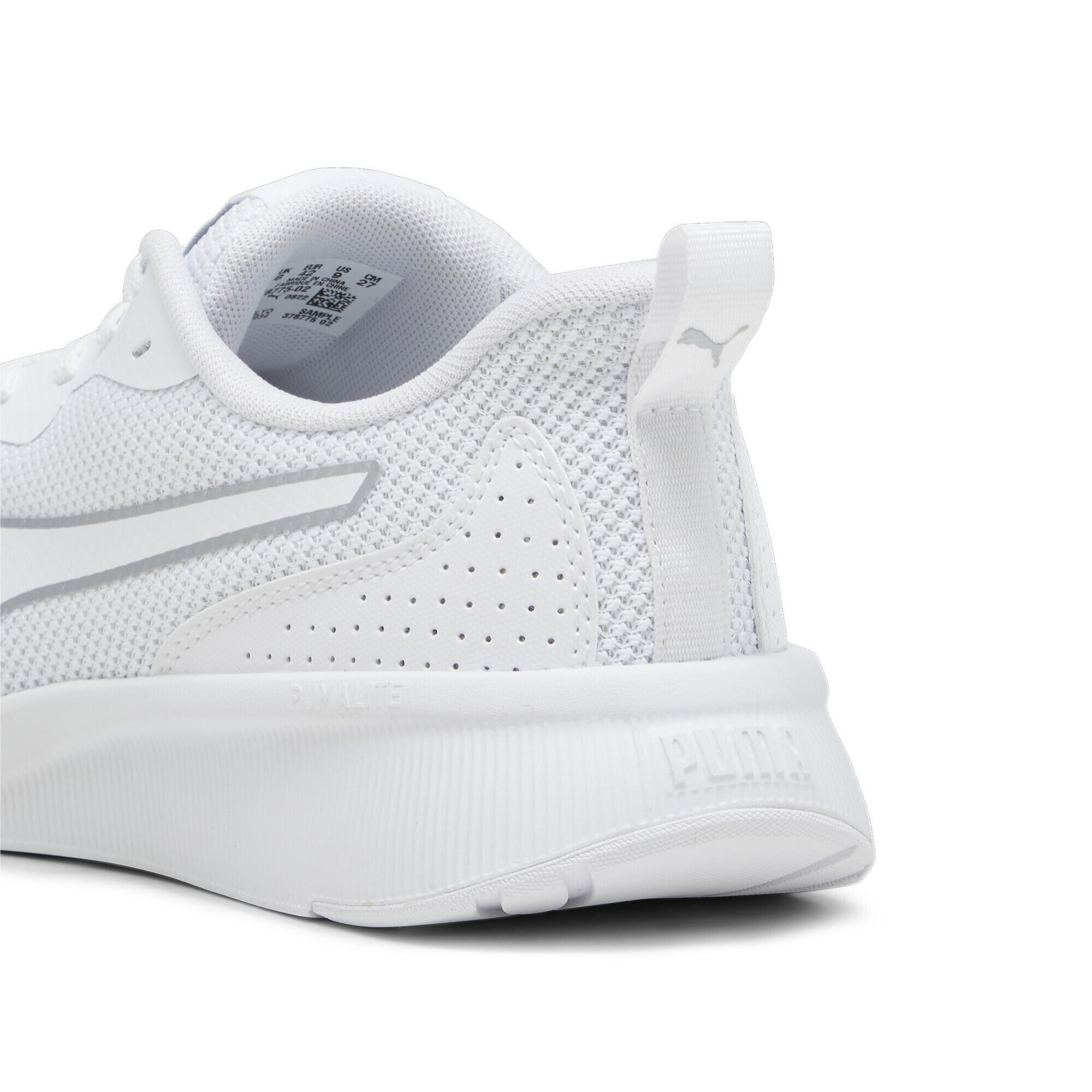 Scarpe da running Flyer Lite Mesh PUMA White Silver Metallic 4/7