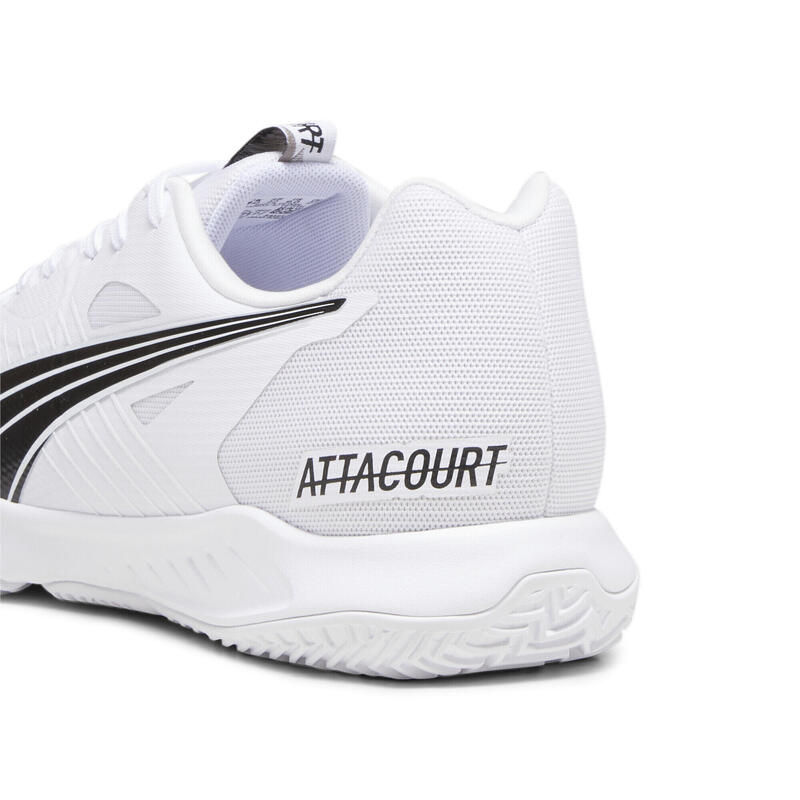 Chaussures de handball Attacourt PUMA White Black Concrete Gray