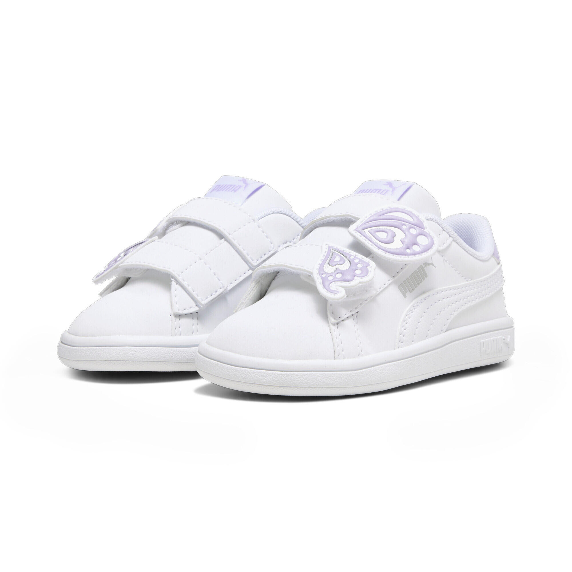 Puma - Baskets Puma Smash 3.0 Butterfly Enfant Puma - Baskets - Blanc|violet - Decathlon