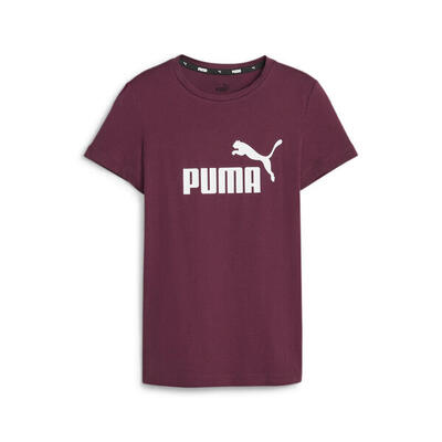 Essentials t-shirt met logo jongeren puma garnet rose pink