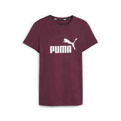 Camiseta Essentials Logo Niño PUMA Dark Jasper Red