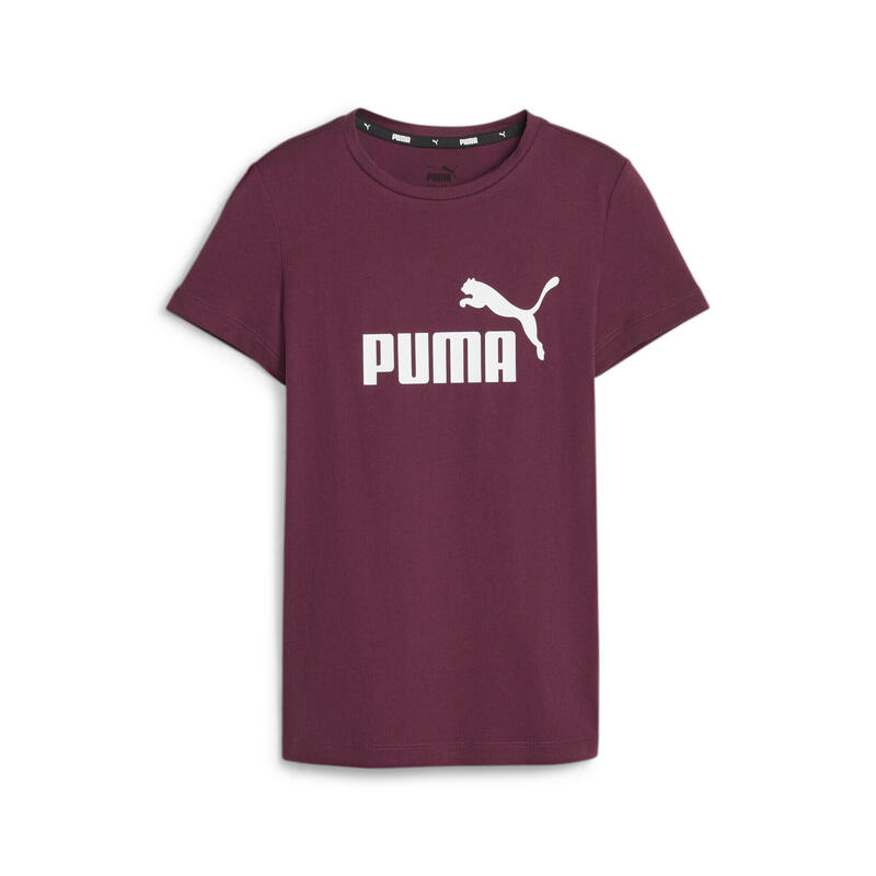 Essentials T-shirt met logo jongeren PUMA Dark Jasper Red