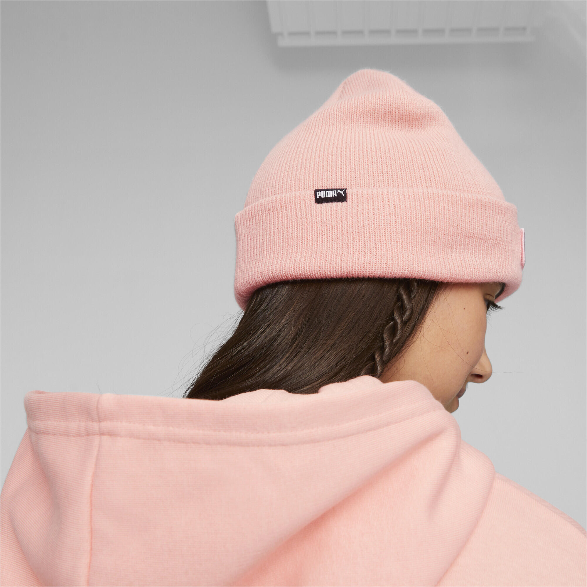 Berretto con risvolto Classic da ragazzo PUMA Peach Smoothie Pink 3/4