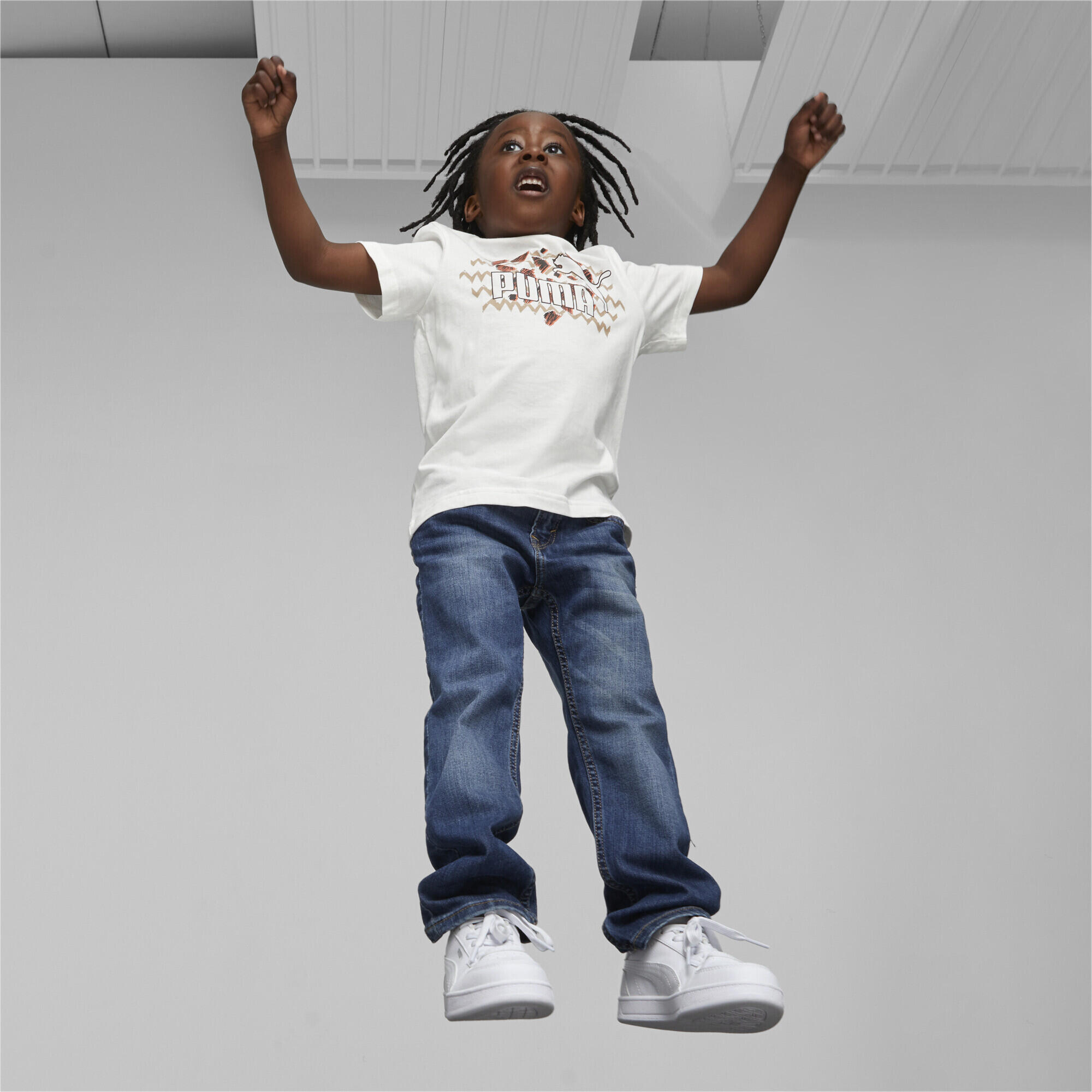 T-shirt Essentials Mix Match da bambini PUMA White 3/5