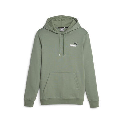 Essentials+ hoodie met tweekleurig. klein logo voor heren puma eucalyptus green