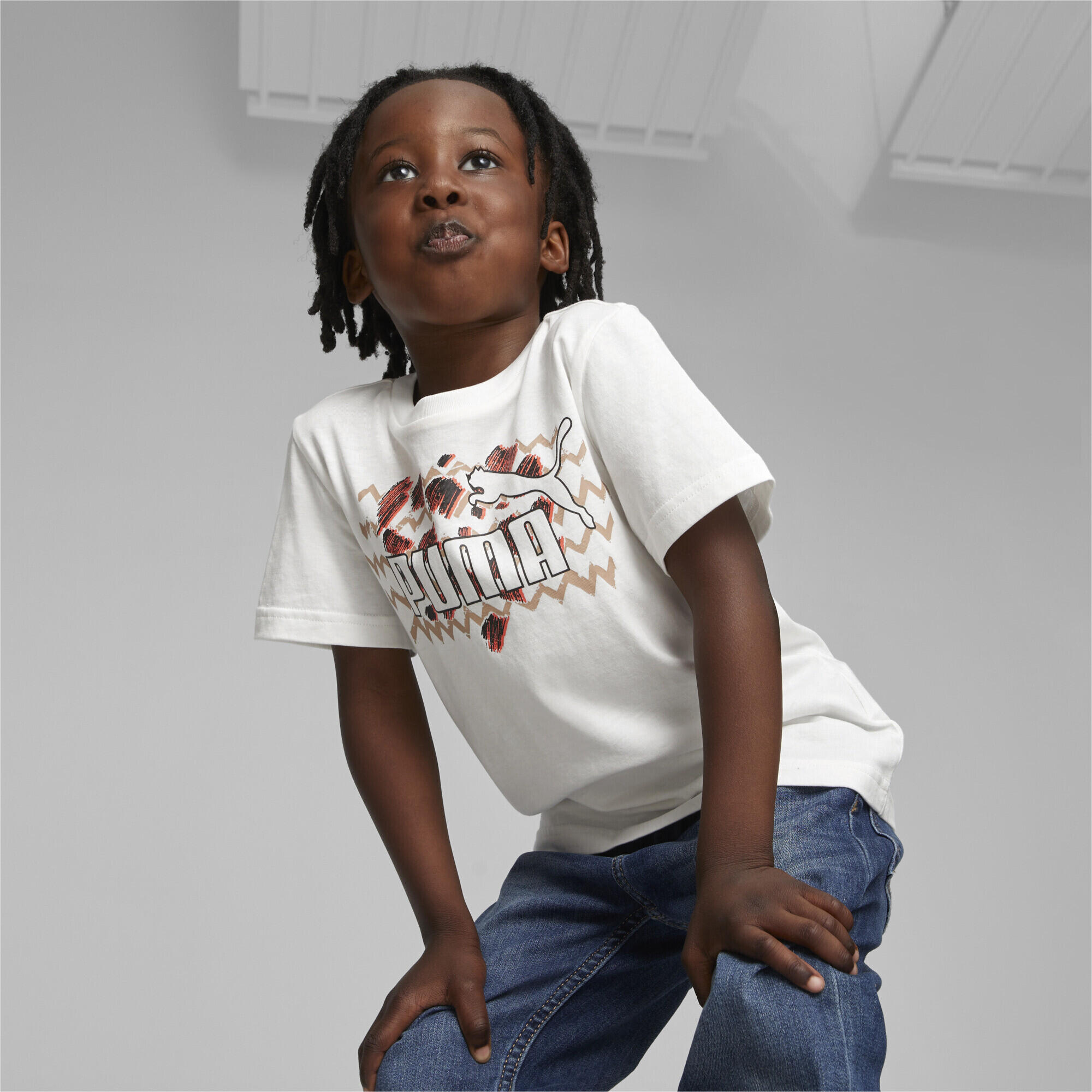 T-shirt Essentials Mix Match da bambini PUMA White 2/5