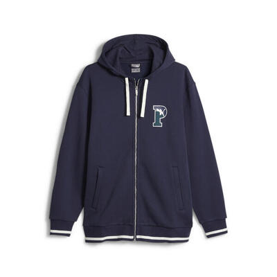 Puma squad hoodie met rits voor heren puma navy blue