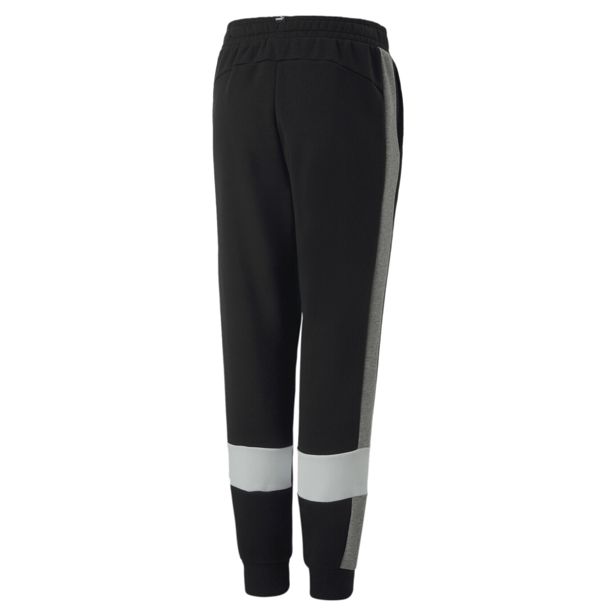 Pantaloni della tuta Essentials+ a blocchi di colore da ragazzi PUMA Black 6/6