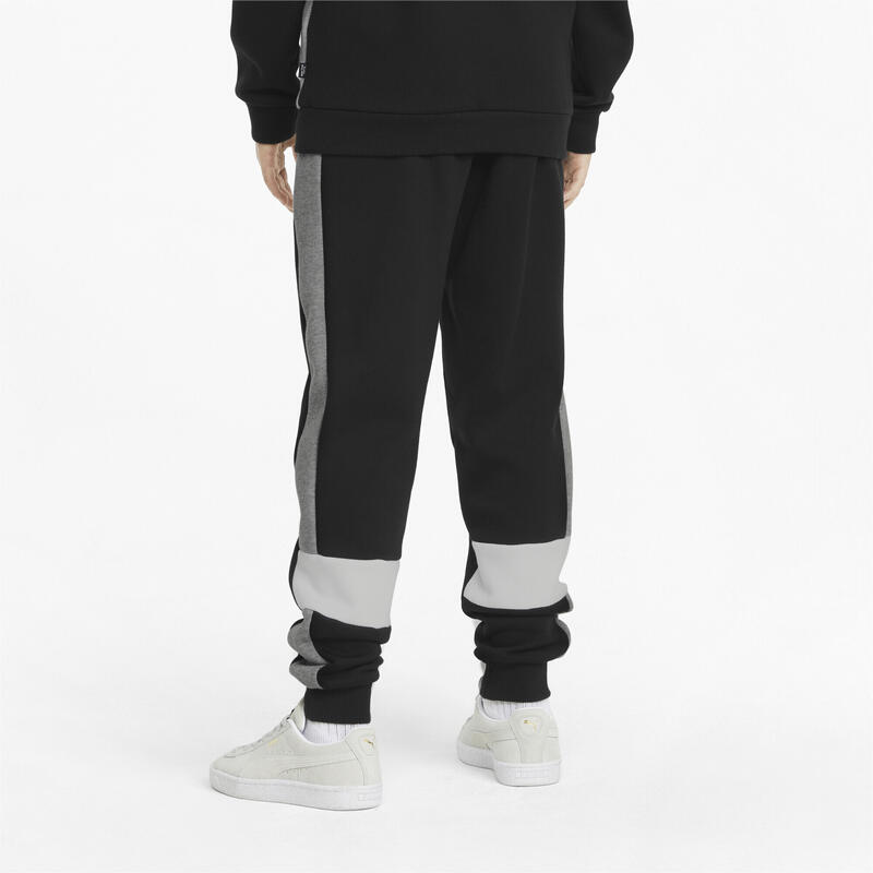 Pantaloni della tuta Essentials+ a blocchi di colore da ragazzi PUMA Black