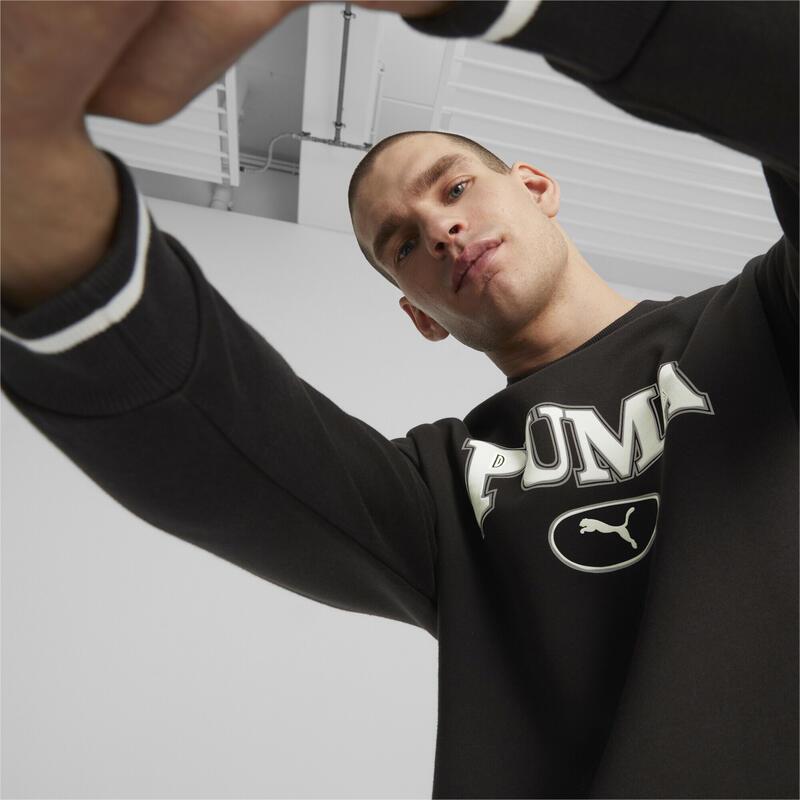 PUMA SQUAD sweatshirt met ronde hals voor heren PUMA Black