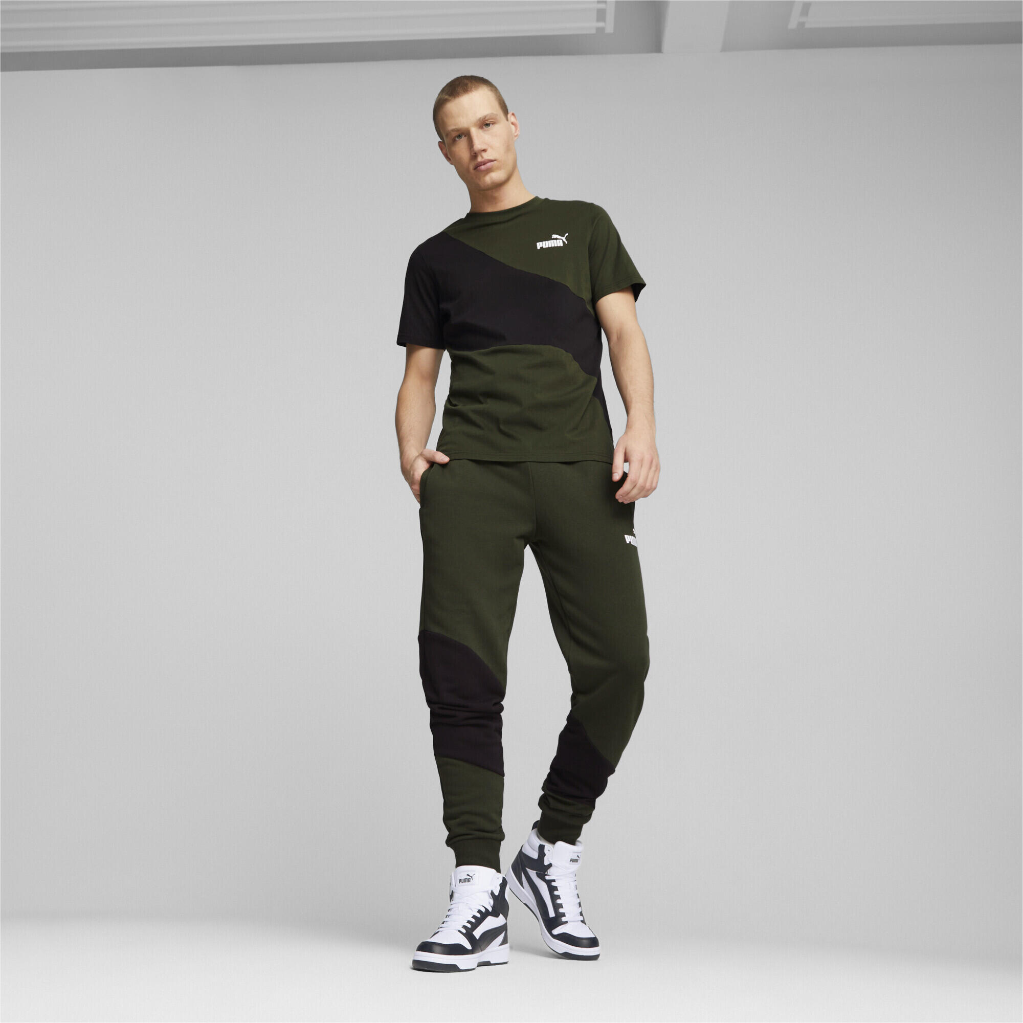 T-shirt PUMA POWER Cat Homme PUMA Myrtle Green 3/7