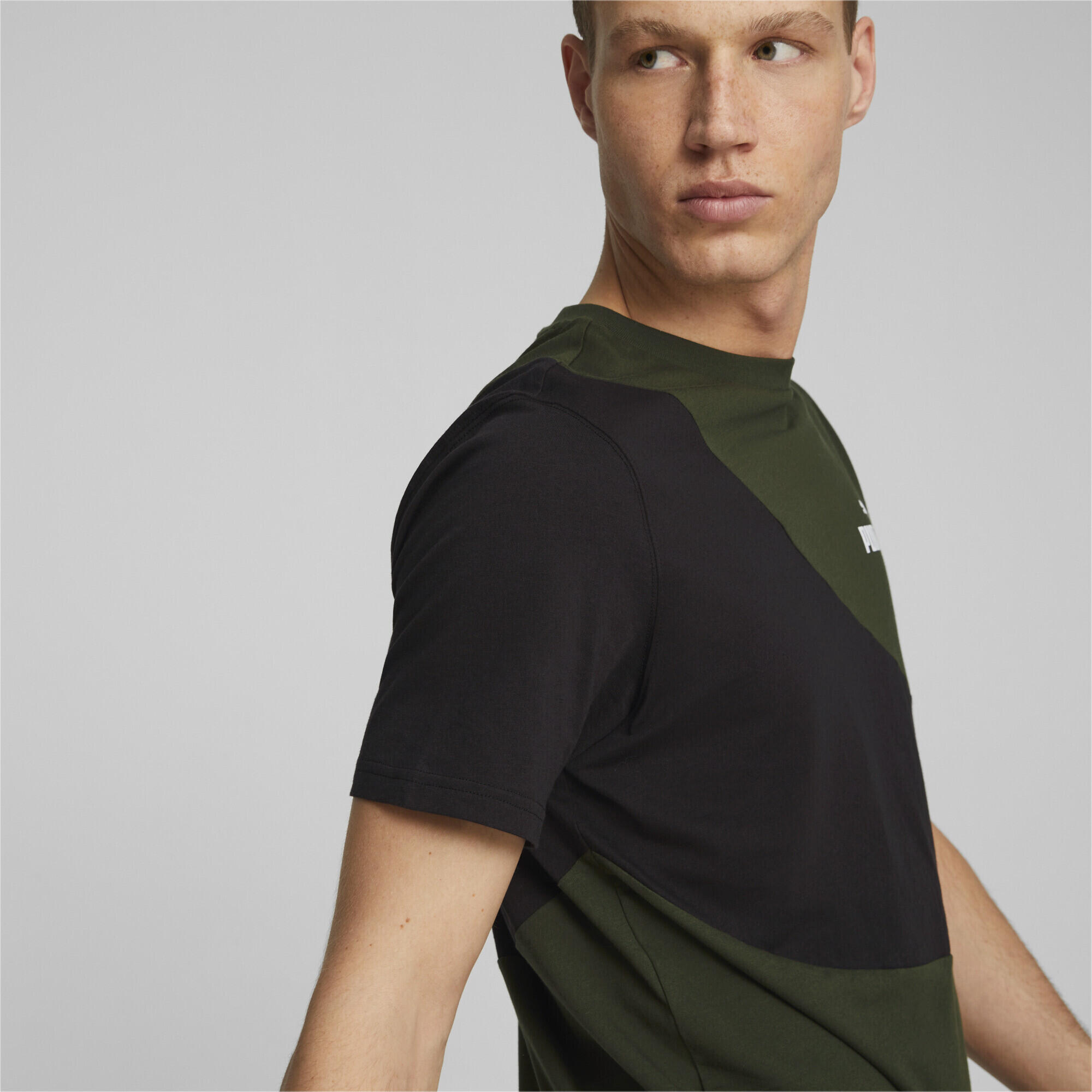 T-shirt PUMA POWER Cat Homme PUMA Myrtle Green 4/7