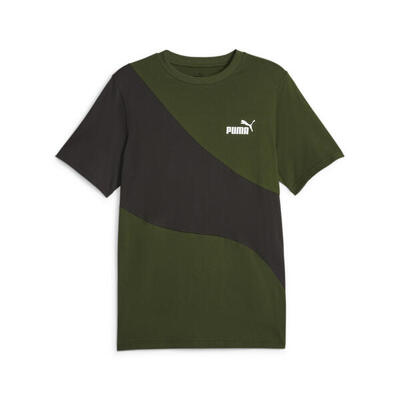 Puma power cat t-shirt voor heren puma myrtle green