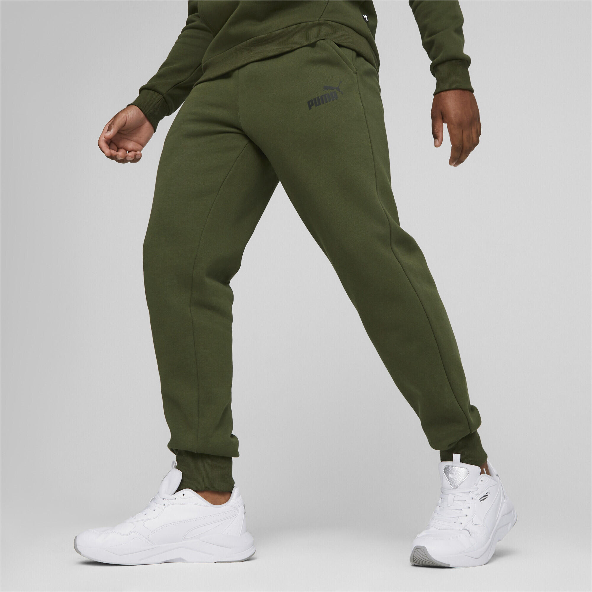 Essentials Logo Jogginghose Herren PUMA Myrtle Green 2/6