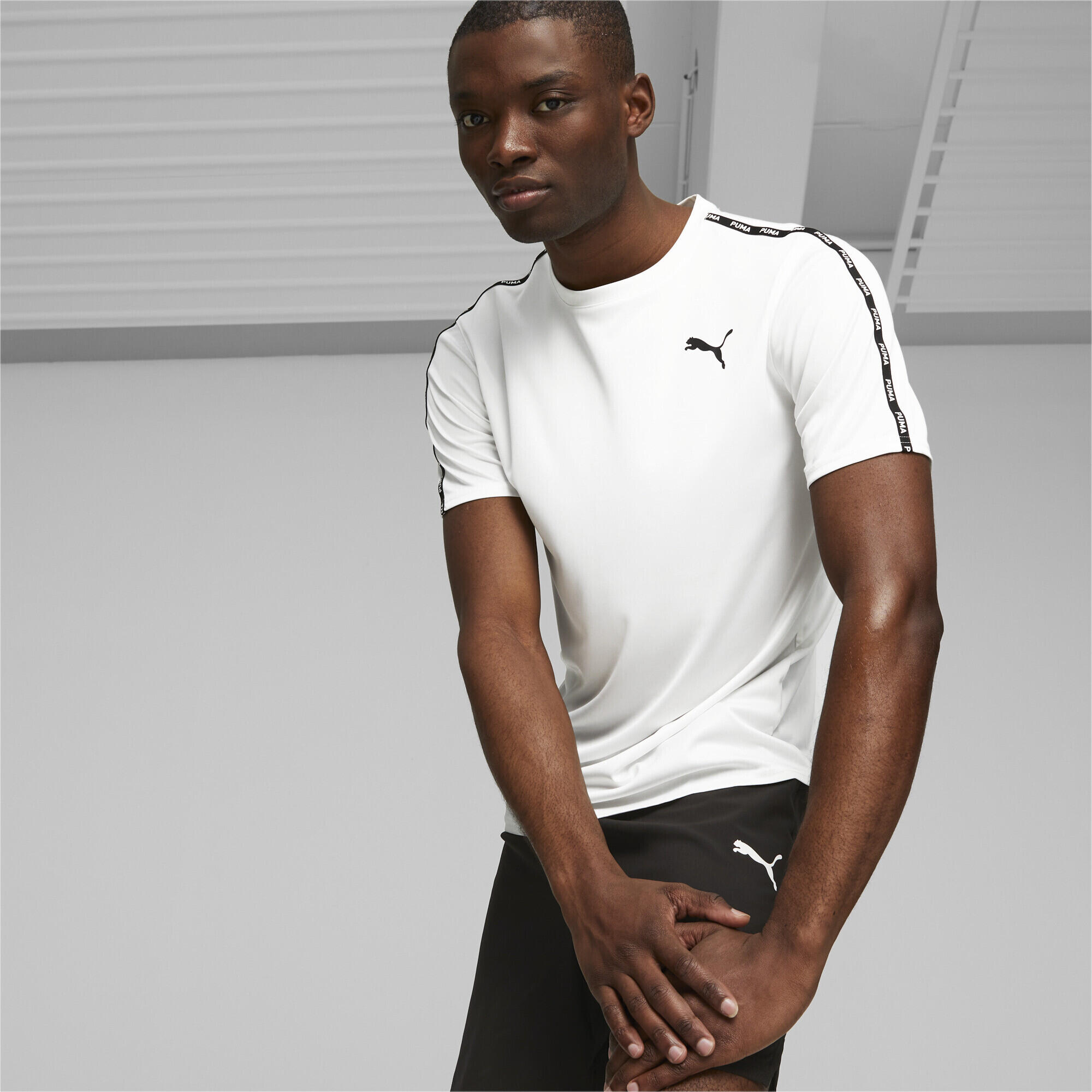 T-shirt de training à galon PUMA FIT Homme PUMA White 2/5