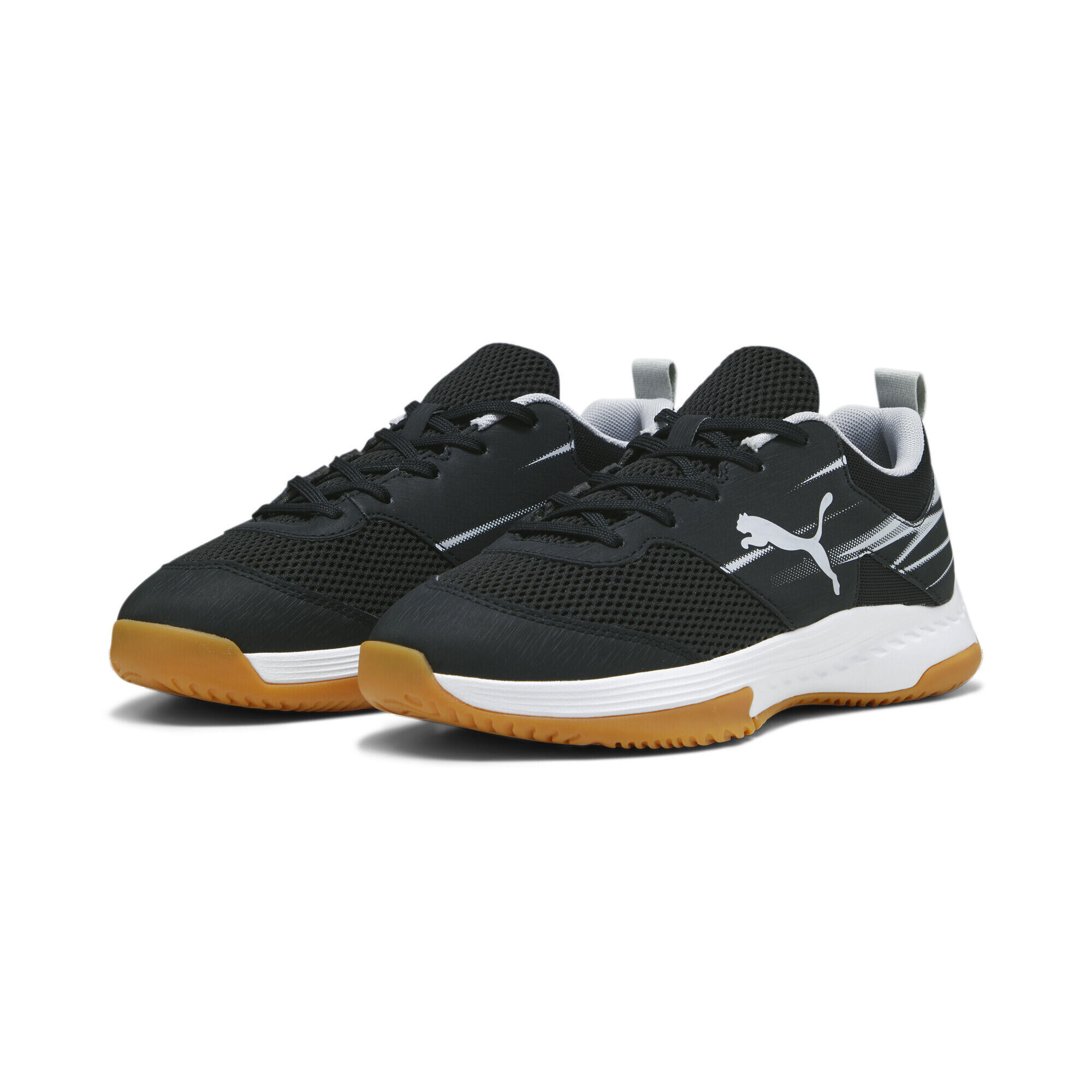 Puma - Chaussures De Sport En Salle Varion Ii Enfant Puma - Baskets - Gris|jaune|noir - Decathlon