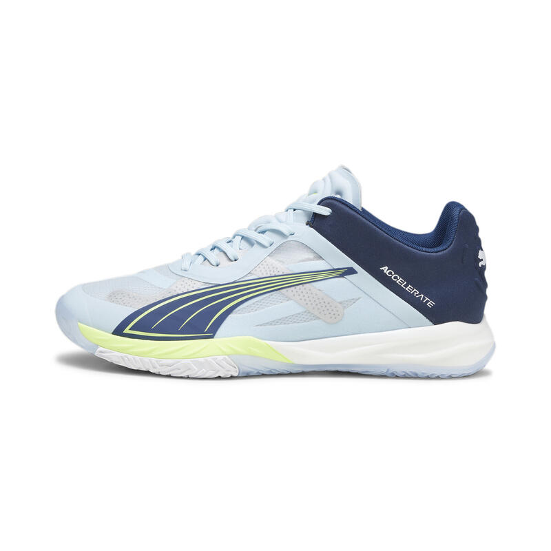 Accelerate NITRO SQD zaalschoenen PUMA Silver Sky Persian Blue White