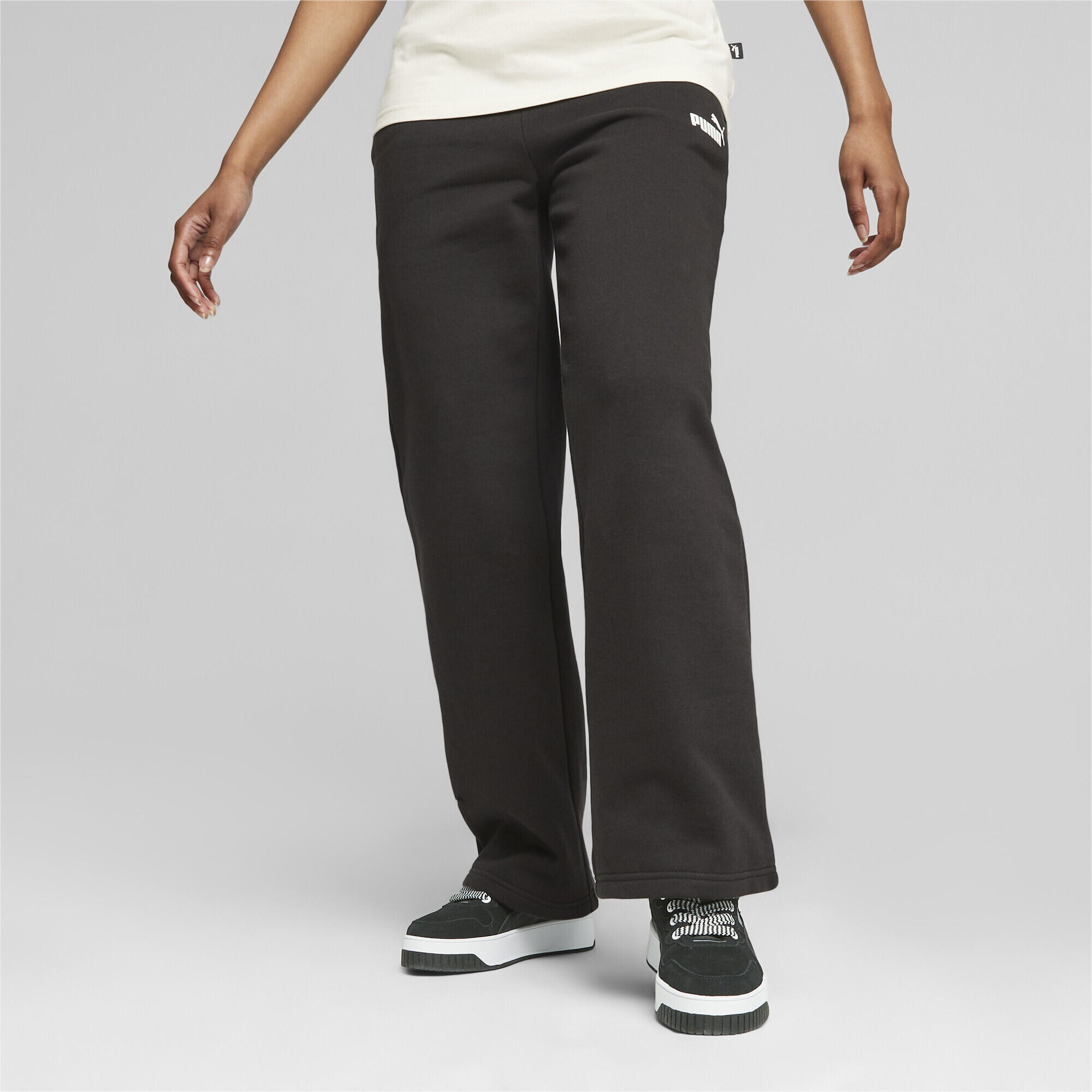 ESS+ Straight Leg Jogginghose Damen PUMA Black 2/7