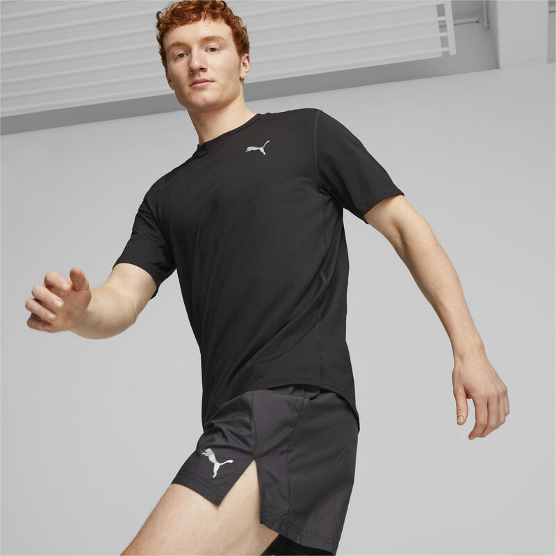 T-shirt da running a maniche corte CLOUDSPUN da uomo PUMA Black