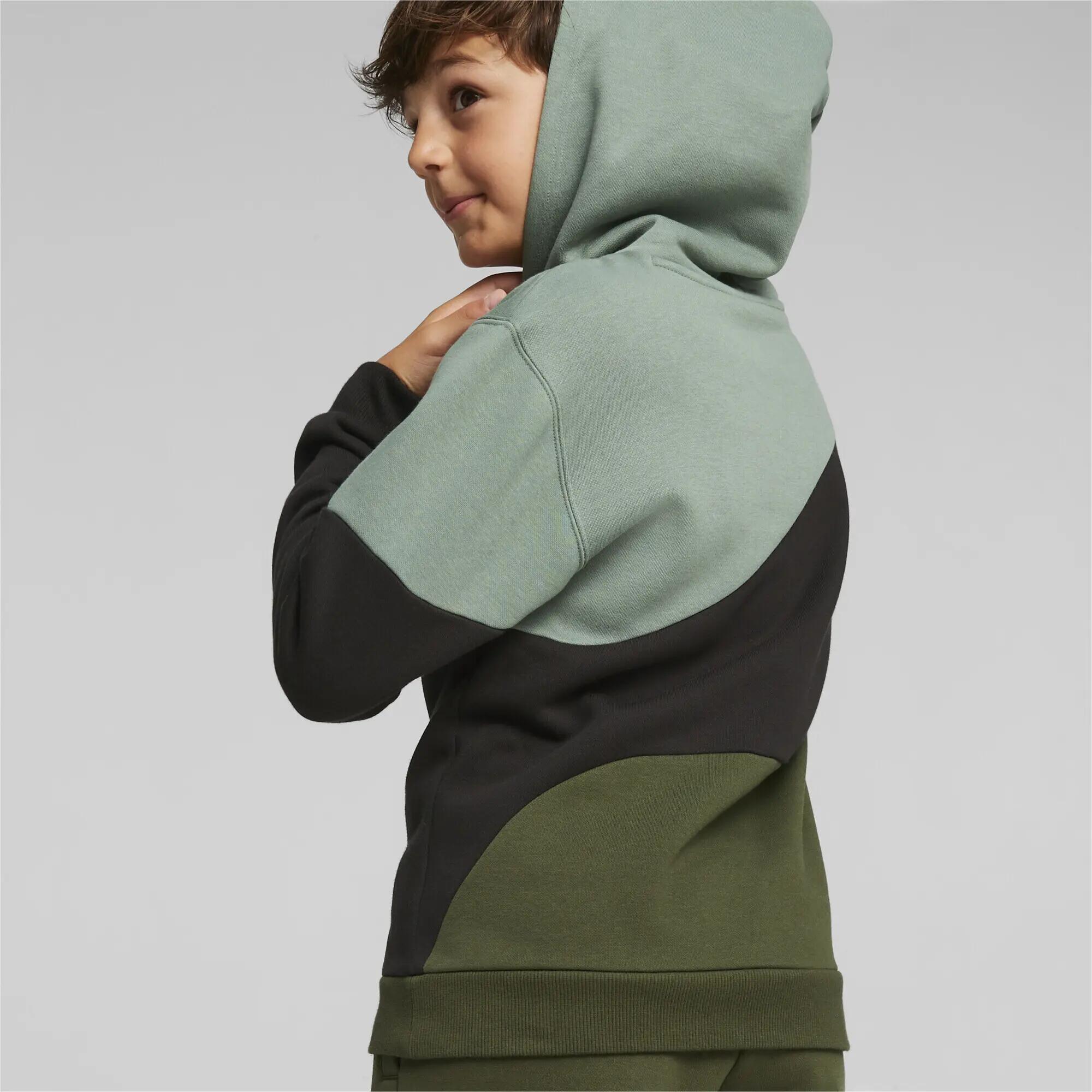 POWER CAT Hoodie Jugendliche PUMA Myrtle Green 4/6