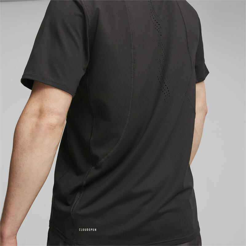 CLOUDSPUN T-shirt voor hardlopen met korte mouwen voor heren PUMA Black