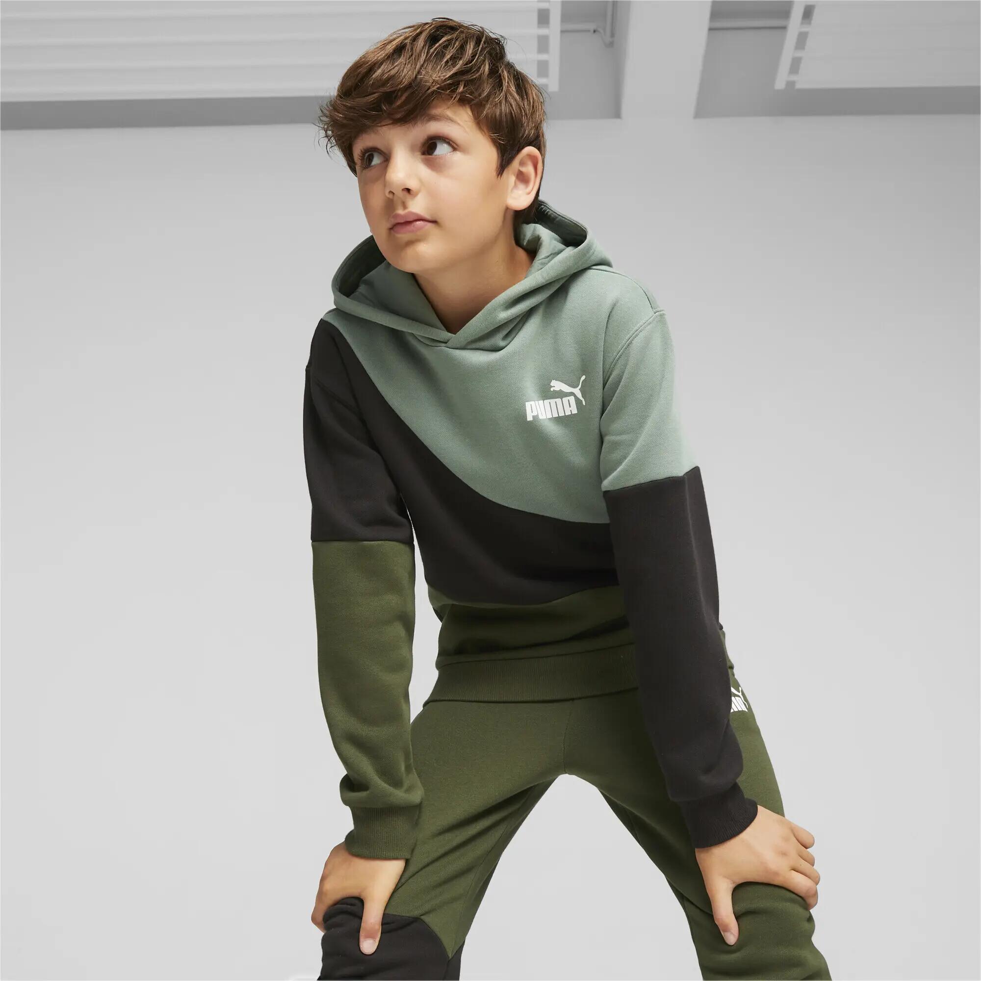 POWER CAT Hoodie Jugendliche PUMA Myrtle Green 2/6