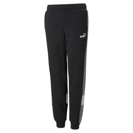 Spodnie dresowe dla dzieci Puma Essentials+ Colorblock Czarny