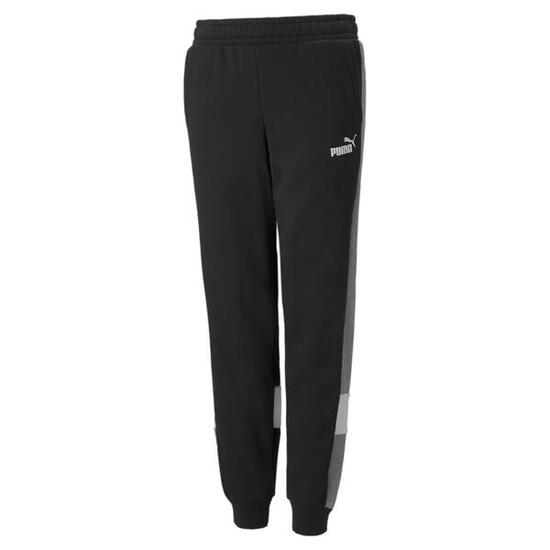 Spodnie dresowe dla dzieci Puma Essentials+ Colorblock Czarny