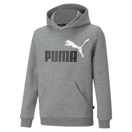 Essentials+ Two-Tone Big Logo Hoodie Jungen PUMA Medium Gray Heather