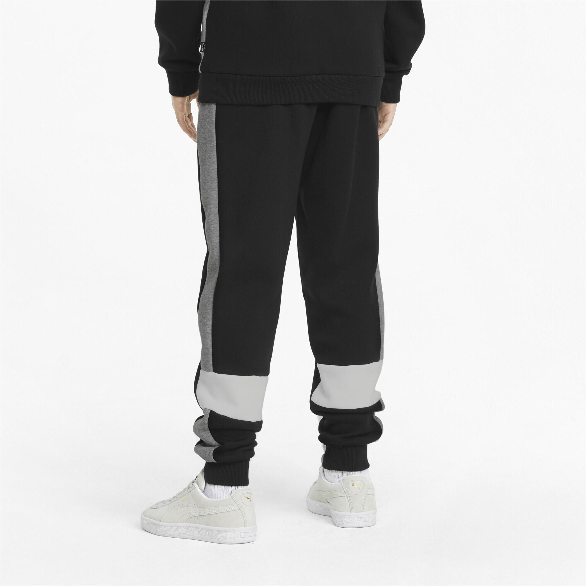 Pantaloni della tuta Essentials+ a blocchi di colore da ragazzi PUMA Black 3/6