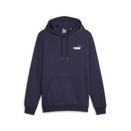 Hoodie à petit logo bicolore Essentials+ Homme PUMA Galactic Gray