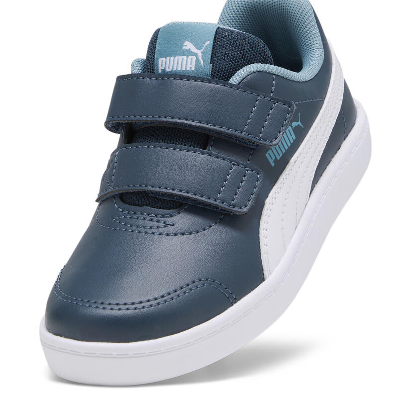 Scarpe da ginnastica Courtflex V2 da bambino PUMA Dark Night White Blue