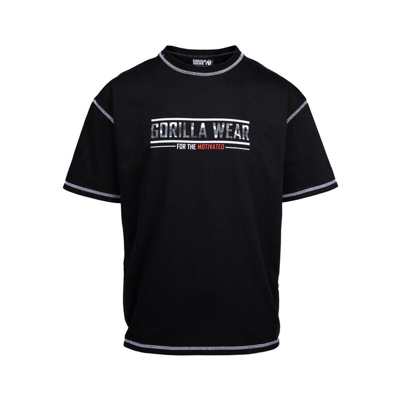 T-Shirt in Übergröße - Saginaw - Schwarz
