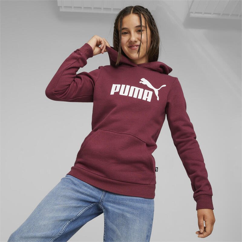 Essentials Logo hoodie voor jongeren PUMA Dark Jasper Red