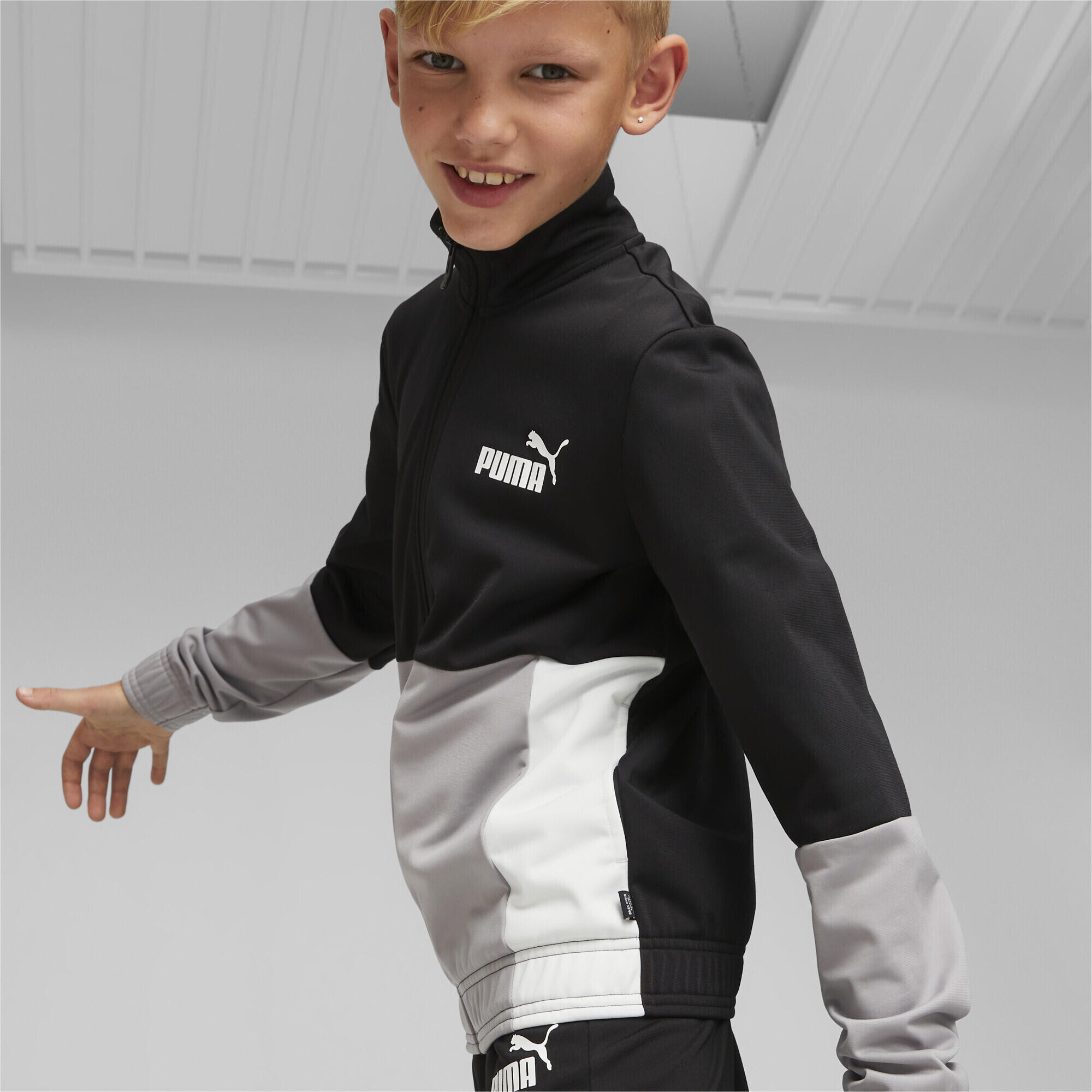 Ensemble en polyester color block Enfant et Adolescent PUMA Black 5/6