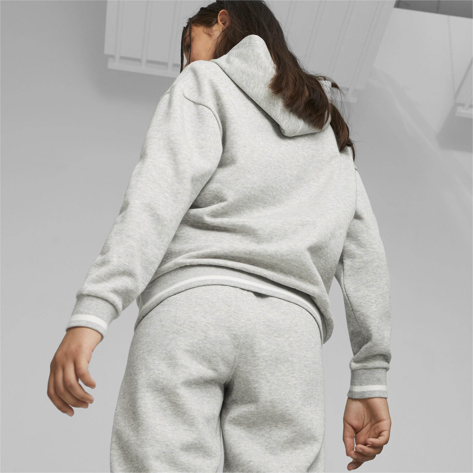 Hoodie PUMA SQUAD Enfant et Adolescent PUMA Light Gray Heather 4/5