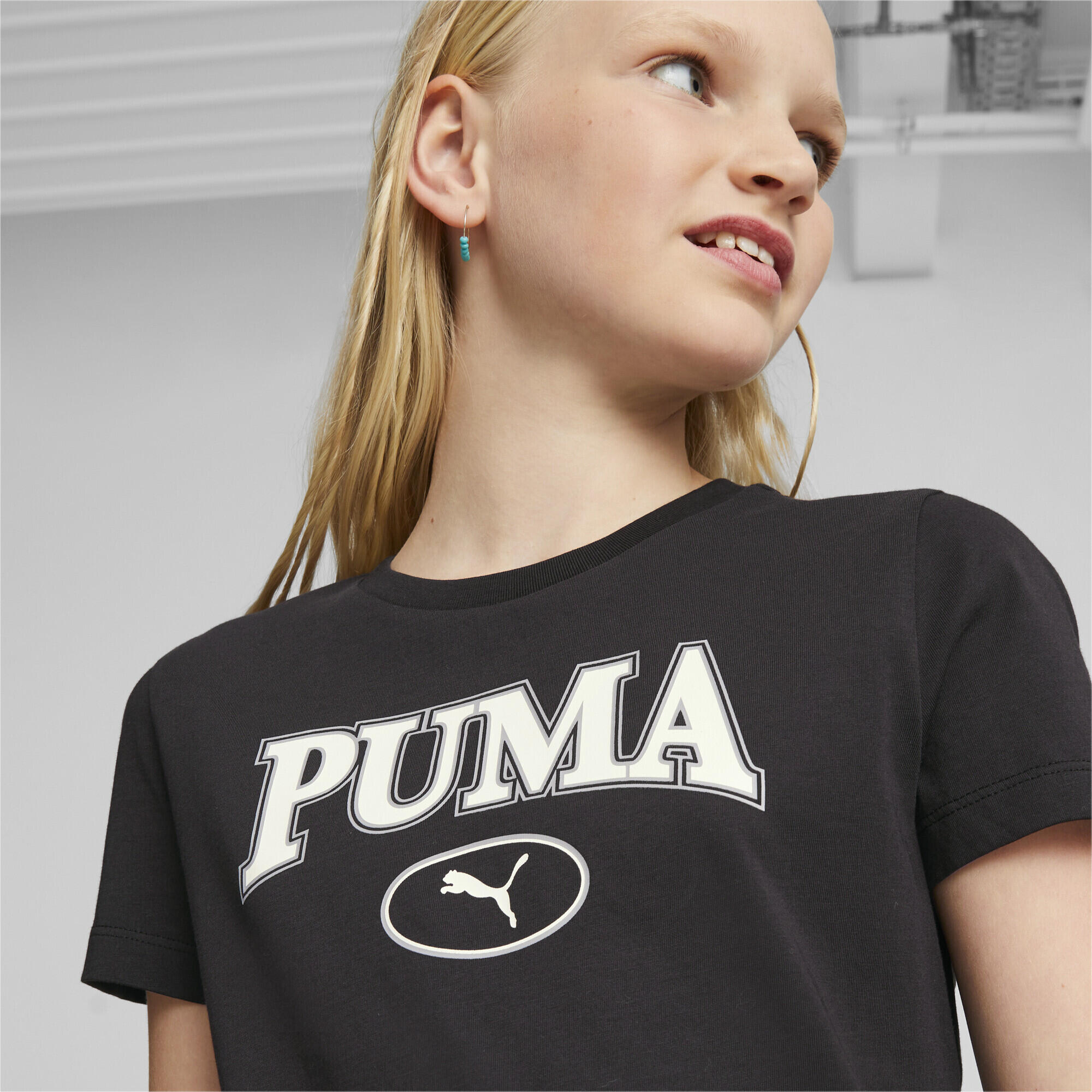 T-shirt PUMA SQUAD con grafica da ragazza PUMA Black 5/6