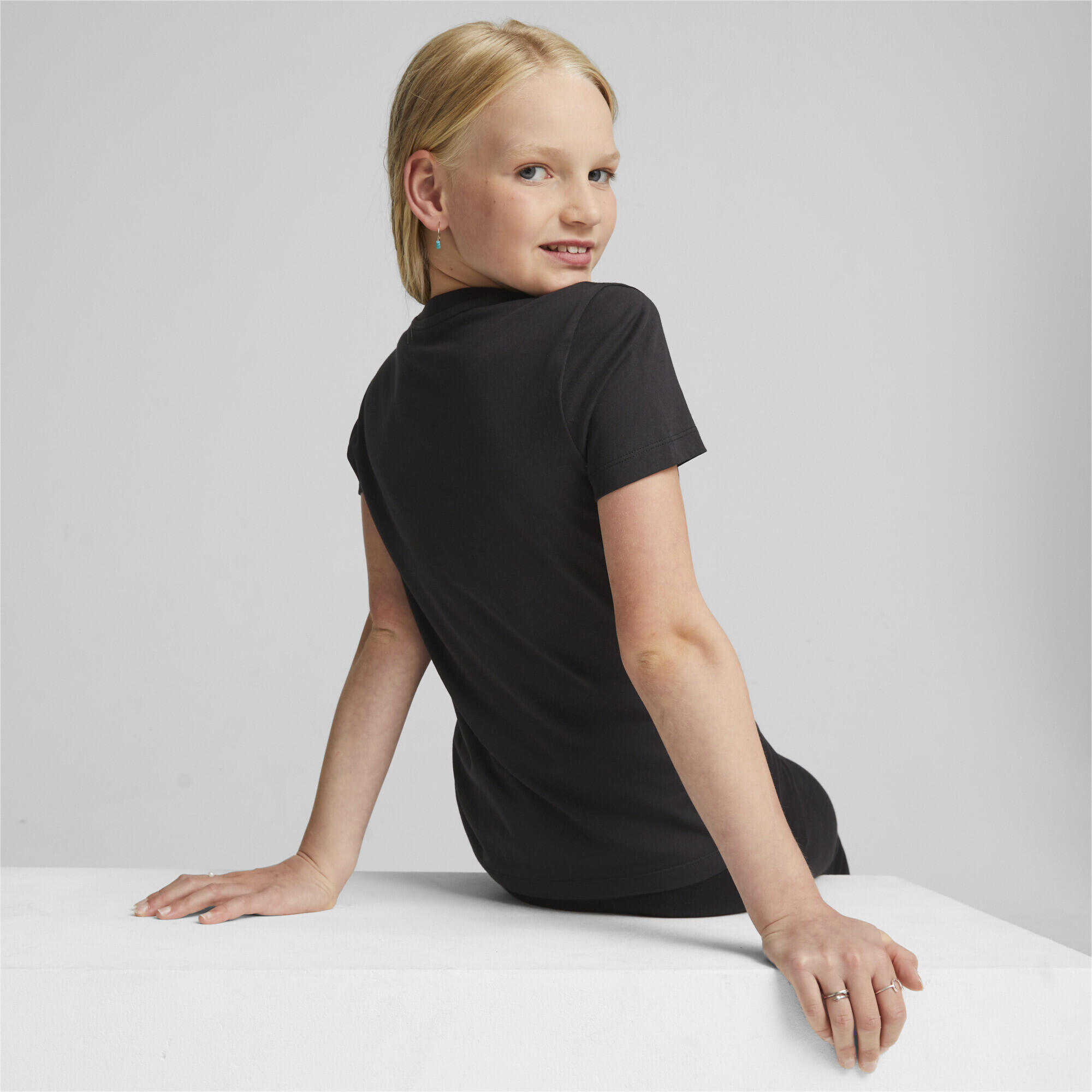 T-shirt PUMA SQUAD con grafica da ragazza PUMA Black 3/6