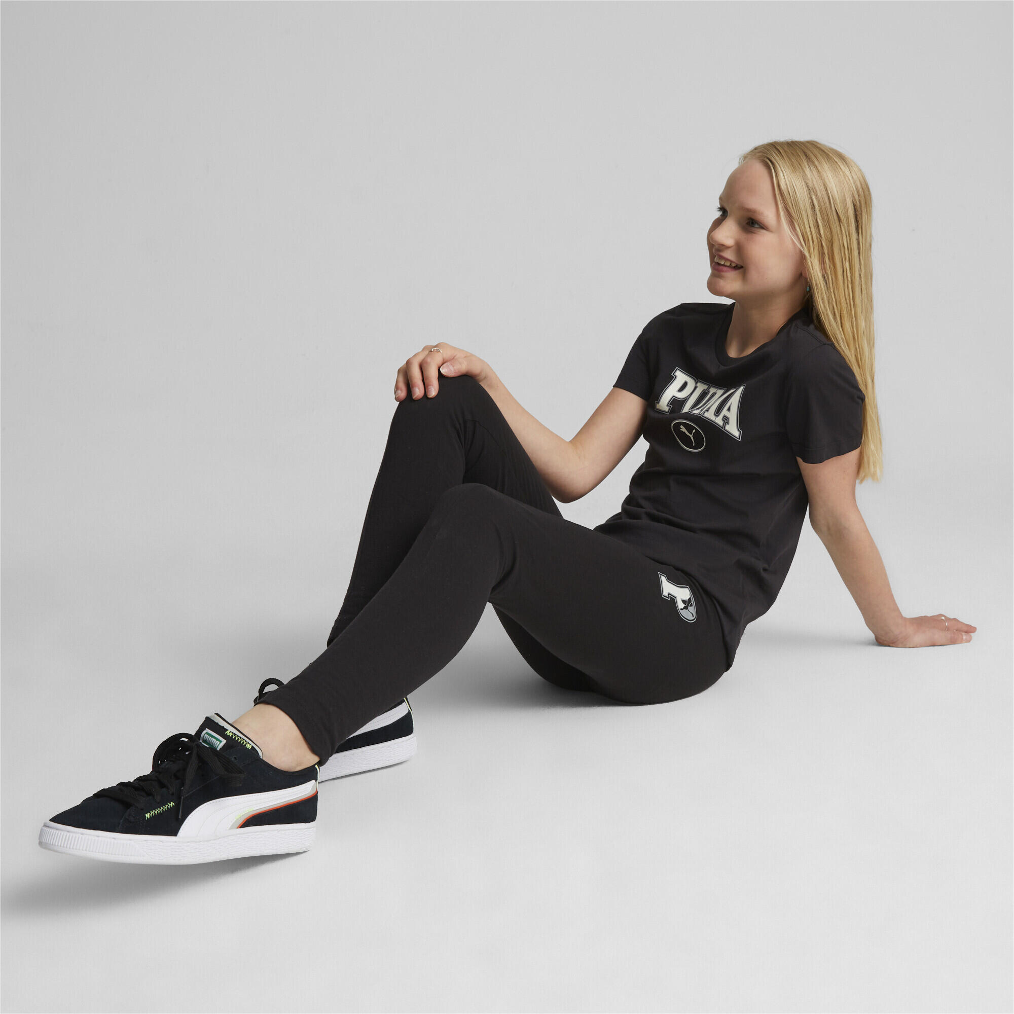T-shirt PUMA SQUAD con grafica da ragazza PUMA Black 4/6