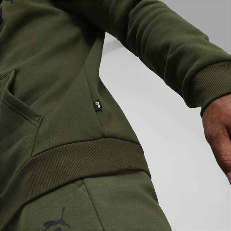 Sudadera con capucha Green Big PUMA Logo | Myrtle Essentials Decathlon Hombre