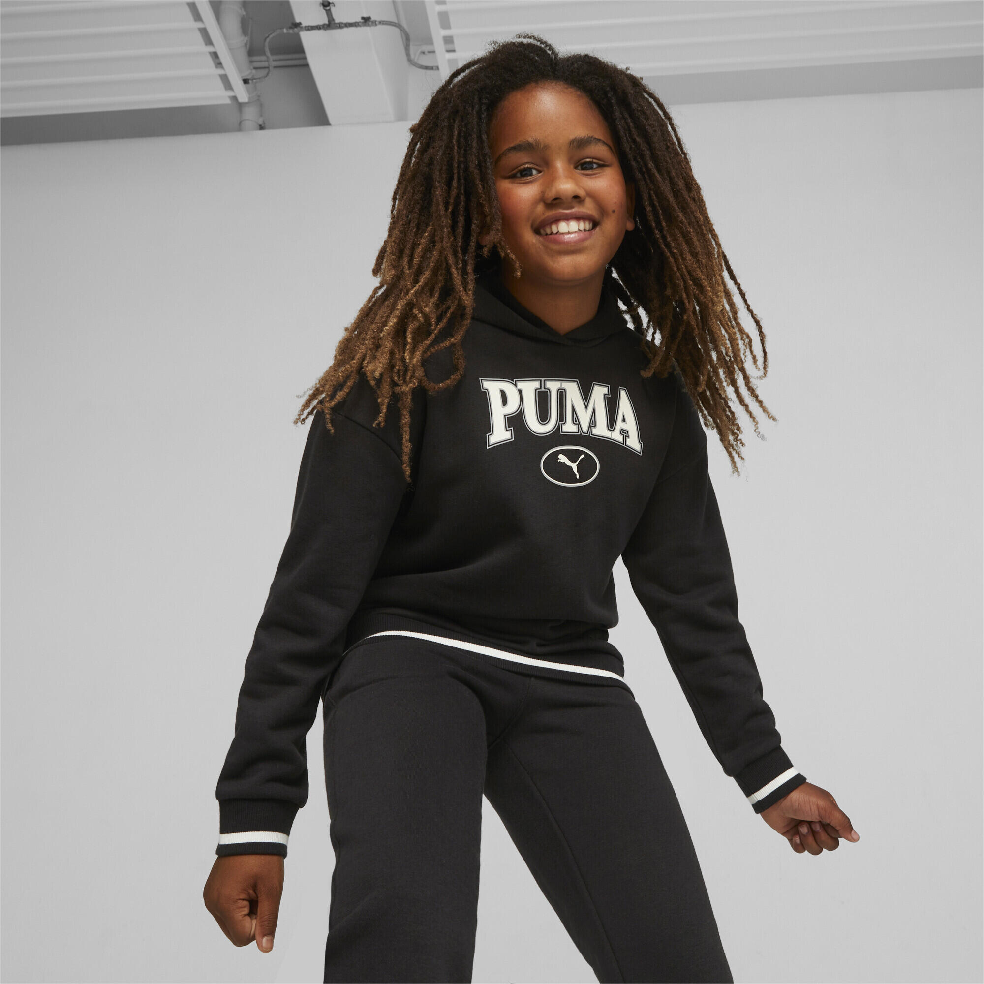Hoodie PUMA SQUAD Enfant et Adolescent PUMA Black 2/5
