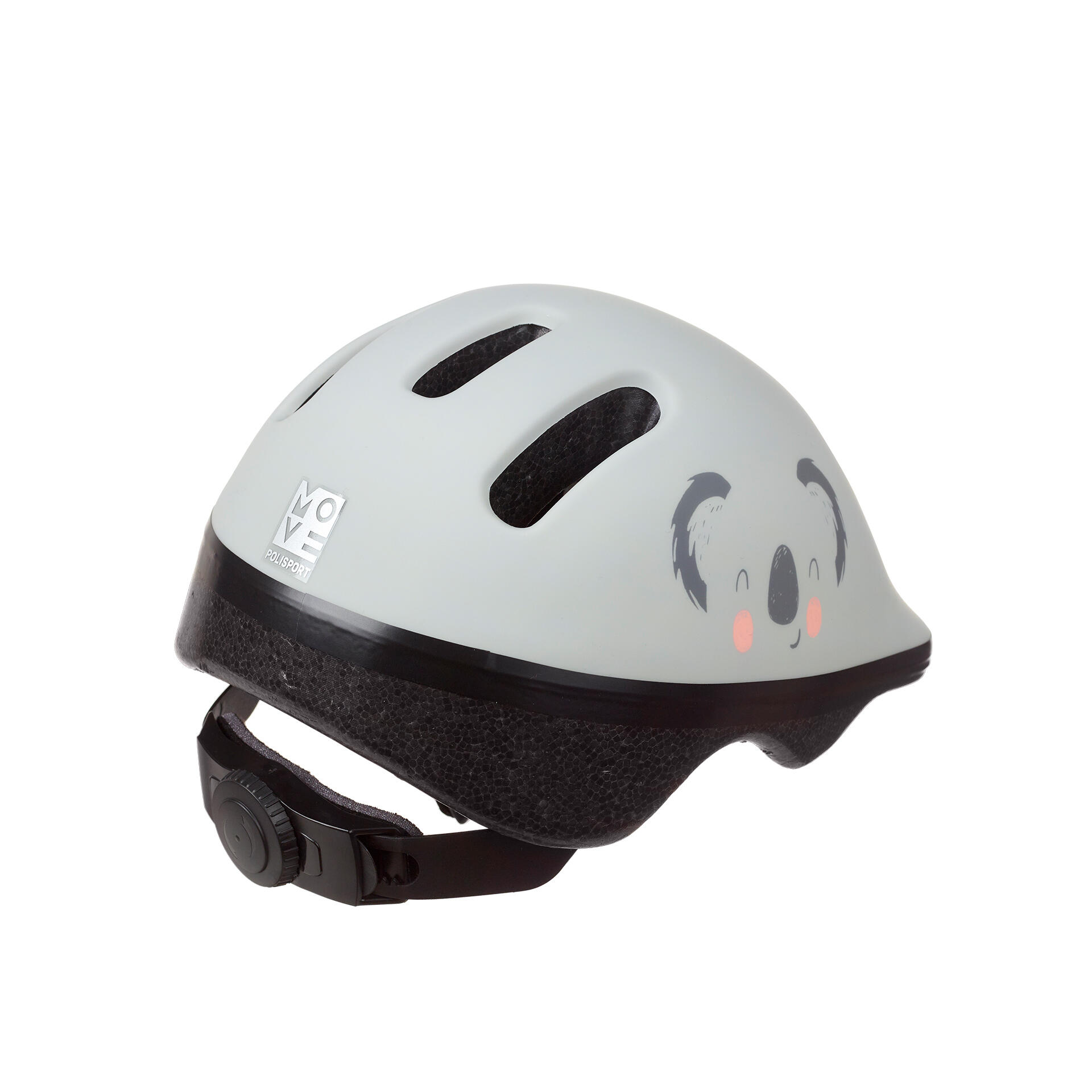 Casco da ciclismo per bambini Comfort e Sicurezza Koala Grigio 2/4