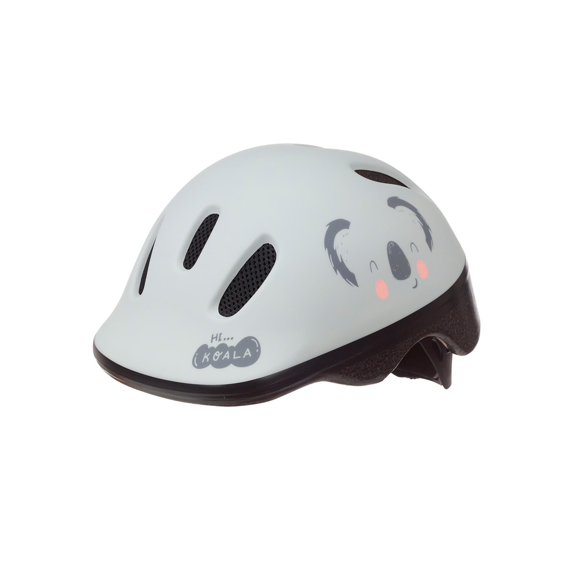 POLISPORT MOVE Casco da ciclismo per bambini Comfort e Sicurezza Koala Grigio