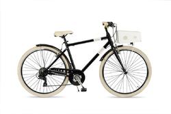 Vélo de ville Milano Man negra 28" aluminium 6 vitesses.