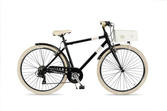 Bicicletta Milano Uomo nera 28" alluminio 6 velocità.