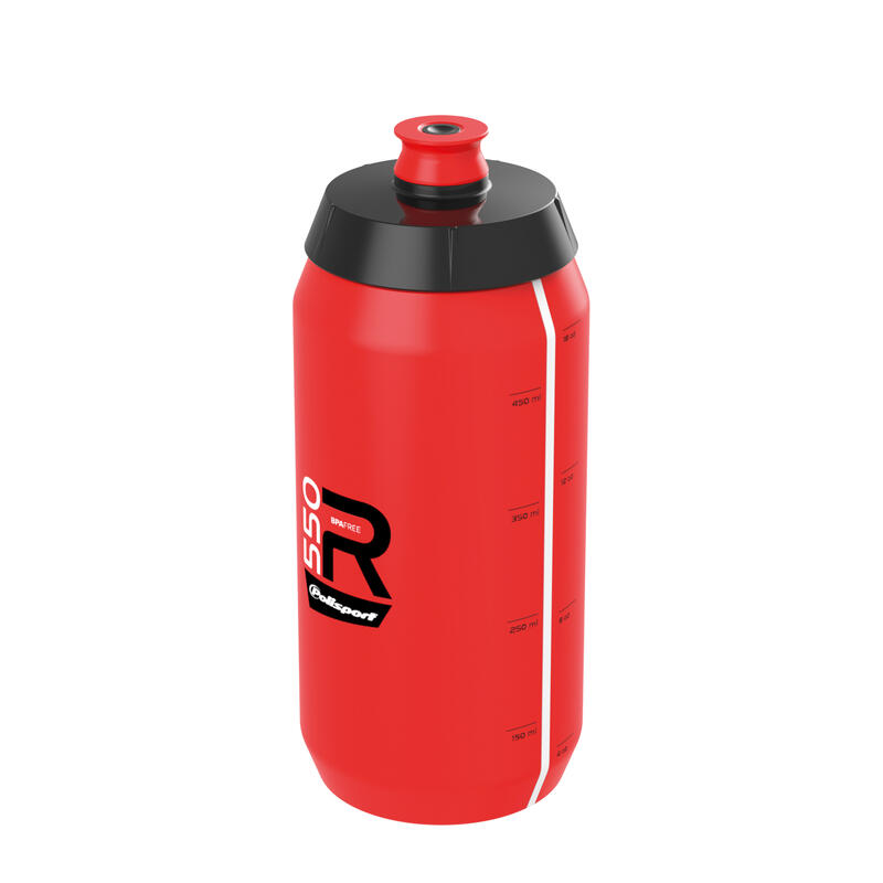 Conjunto Bidón R 550ml + Portabidone Pro  - Negro y Rojo