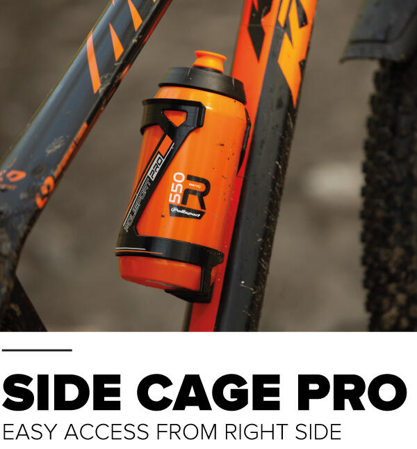 Polisport bidonhouder side cage zwart/lime groen 3/7