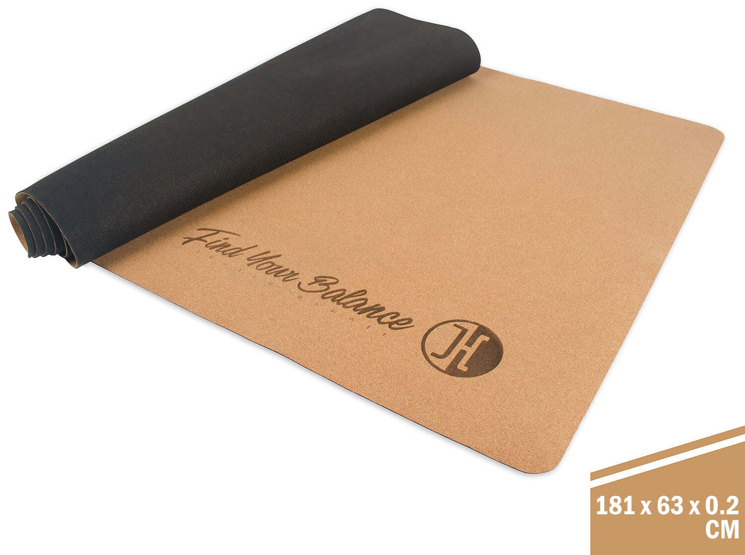 Balanceboard Matte Kork | 183 x 61 cm x 0,2 cm | Bodenschutz 1/7