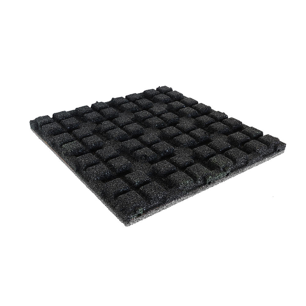 Tigla cauciuc 45mm - 50x50 cm - Neagra - Conexiune orificiu 3/6